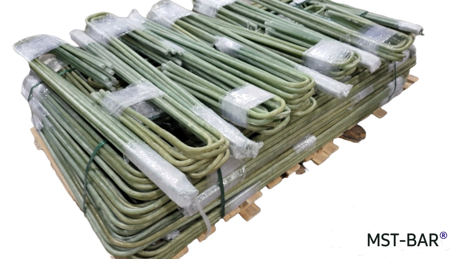 Factory-bent MST-BAR fiberglass reinforcing bars