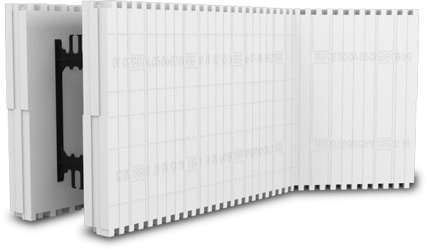 BuildBlock 45° Corner ICF Form manufacturer product rendering